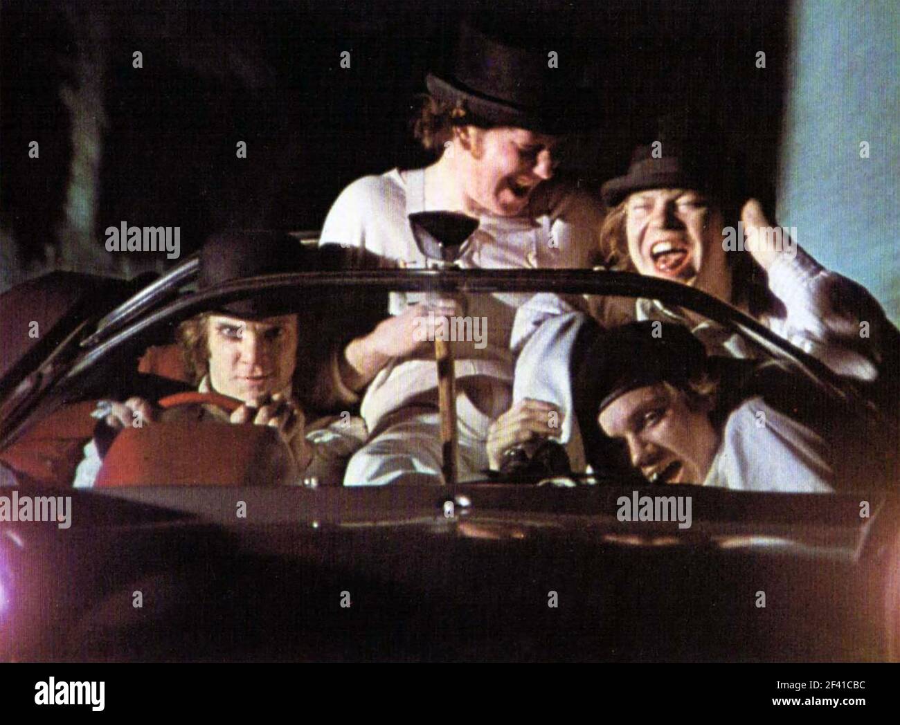 Ein UHRWERK ORANGE 1971 Warner Bros Film mit Malcolm McDowell Stockfoto