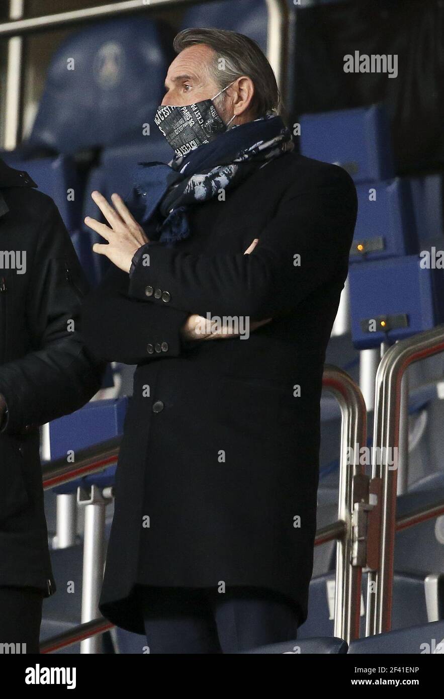 Direktor des PSG Jean-Claude Blanc während des französischen Ligue 1 Fußballspiels zwischen Paris Saint-Germain und dem FC Nantes am 14. März 2021 im Stadion Parc des Princes in Paris, Frankreich - Foto Jean Catuffe / DPPI / LiveMedia Stockfoto