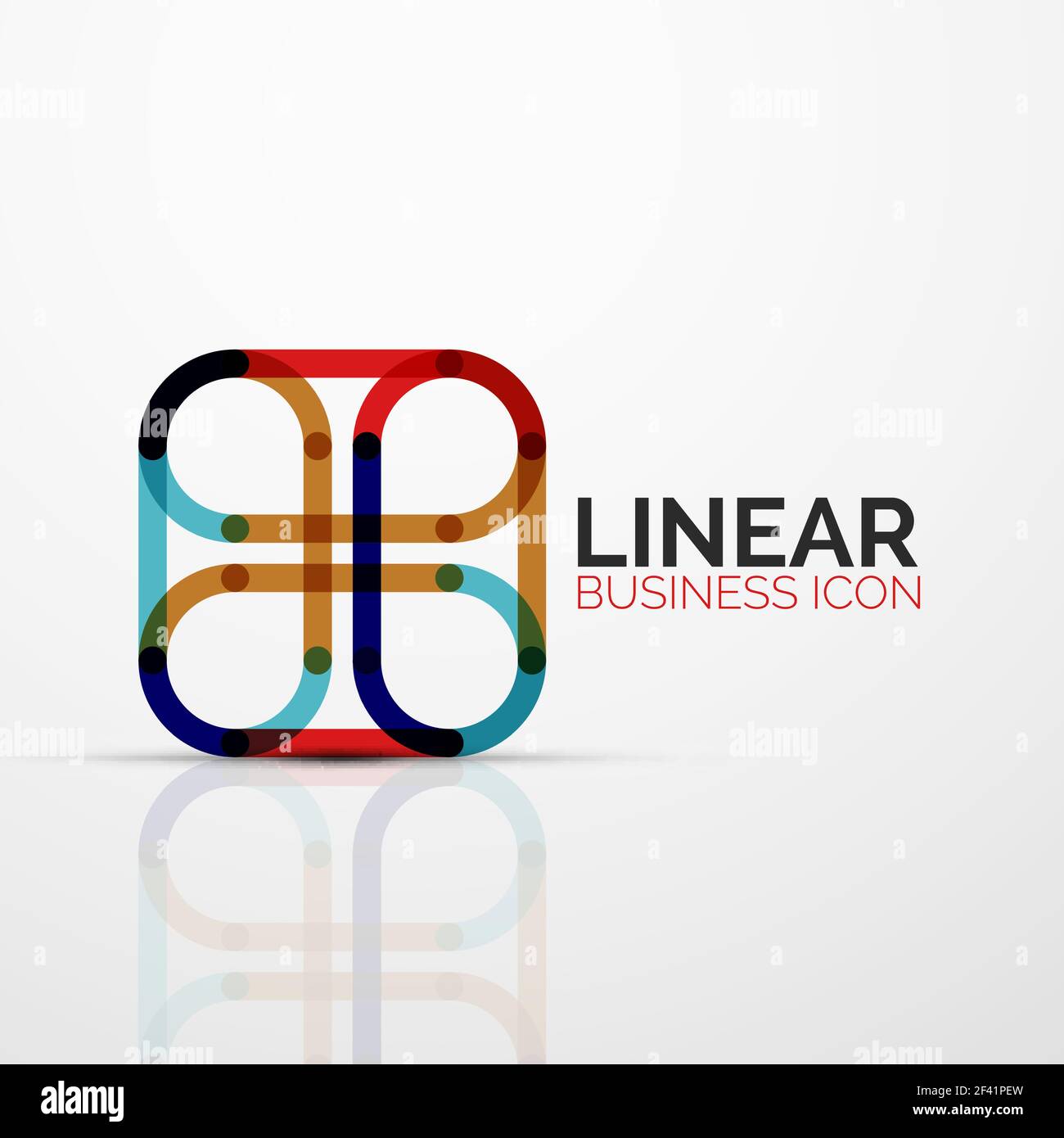 Abstrakte Blume oder Sterne minimalistisch lineare Symbol, dünne Linie geometrische Flachbild Symbol für Business Icon Design, abstrakte oder Emblem. Abstrakte Blume oder Sterne minimalistisch lineare Symbol, dünne Linie geometrische Flachbild Symbol für Business Icon Design, abstrakte oder Emblem. Vector Illustration isoliert auf Weiss mit farbigen Segmente erstellt Stock Vektor