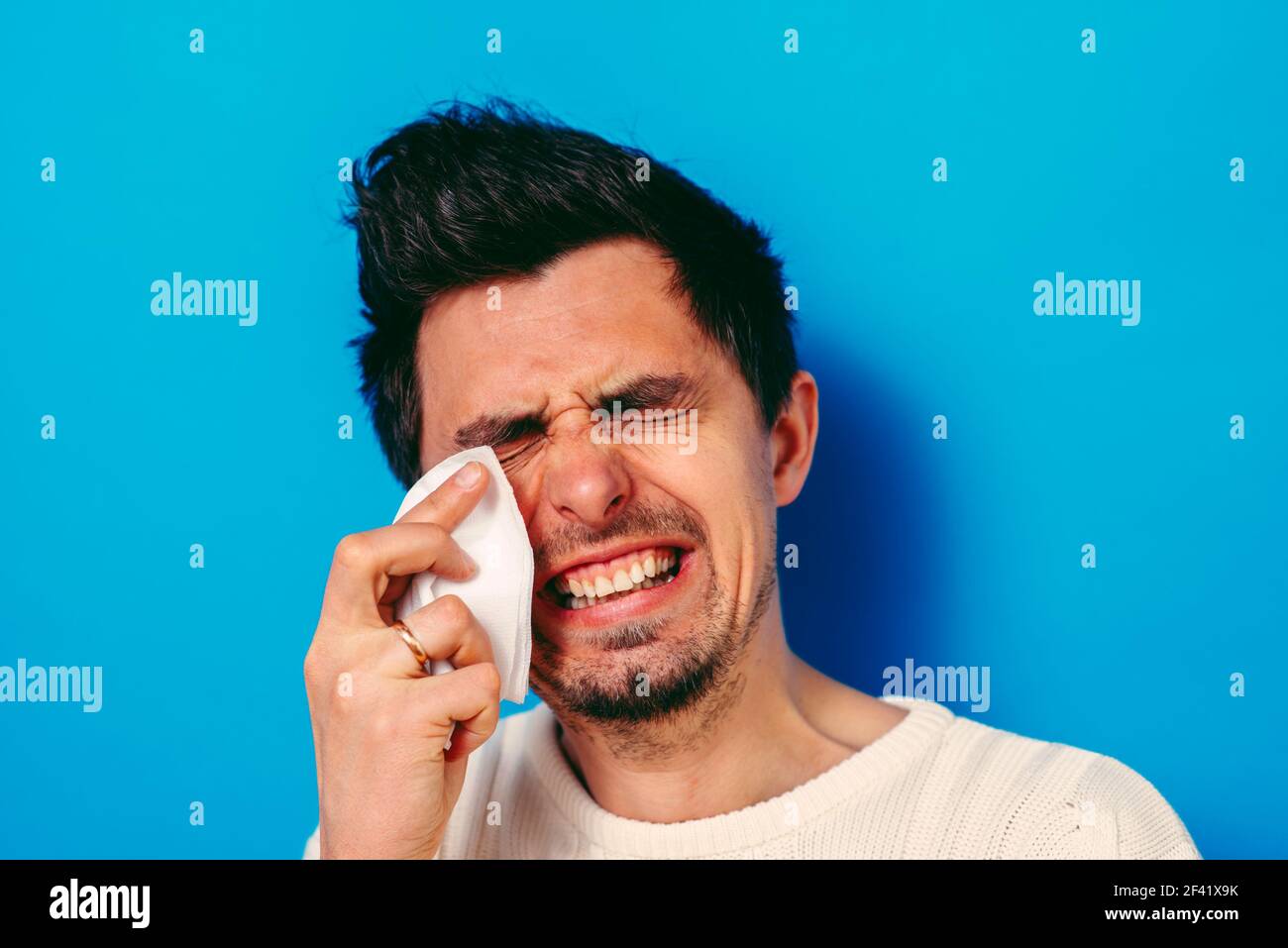 Menschen weinen Stockfoto