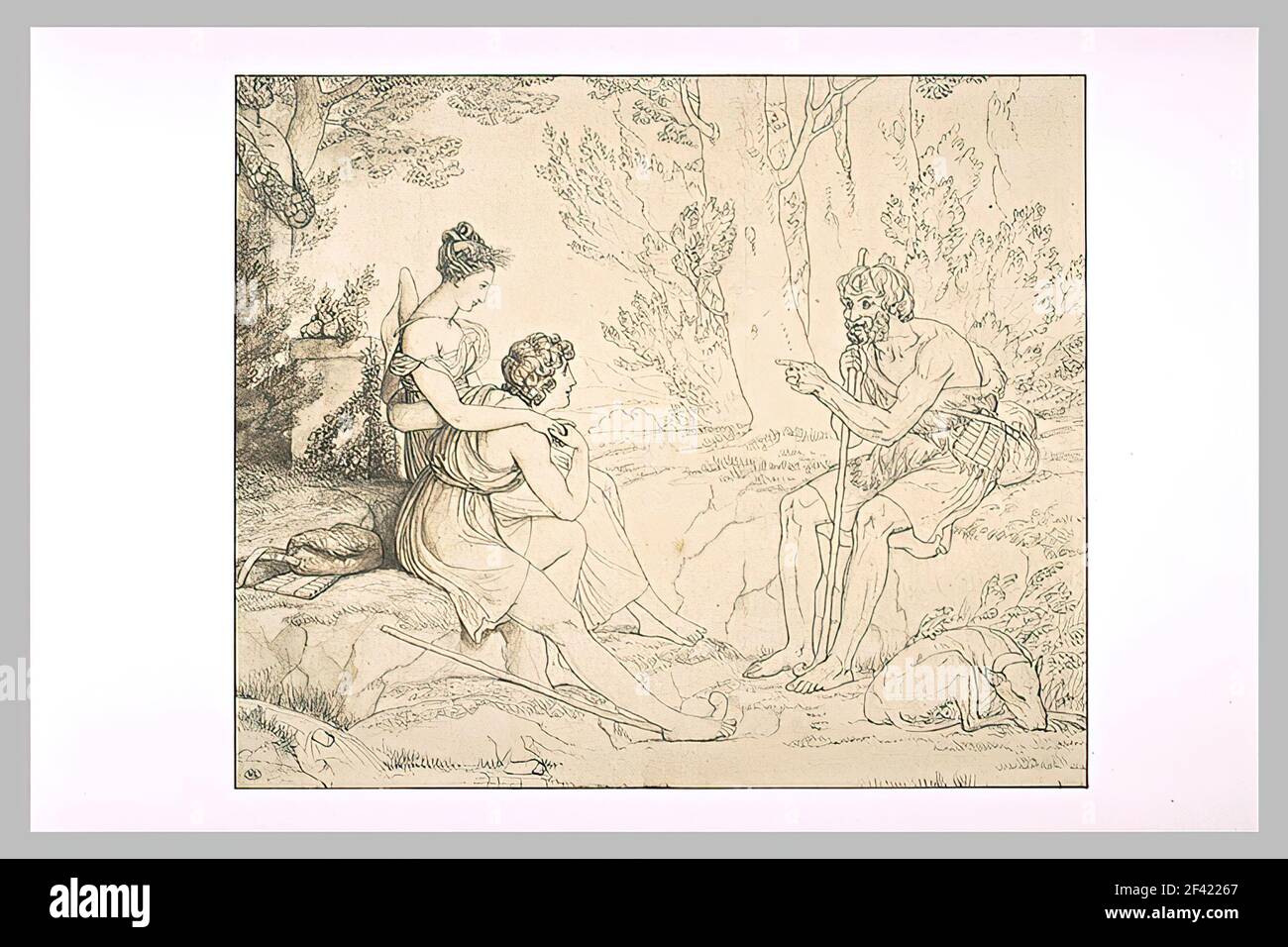 Pierre-Narcisse Guérin - Philetuslehrer Daphnis Chloe Stockfoto