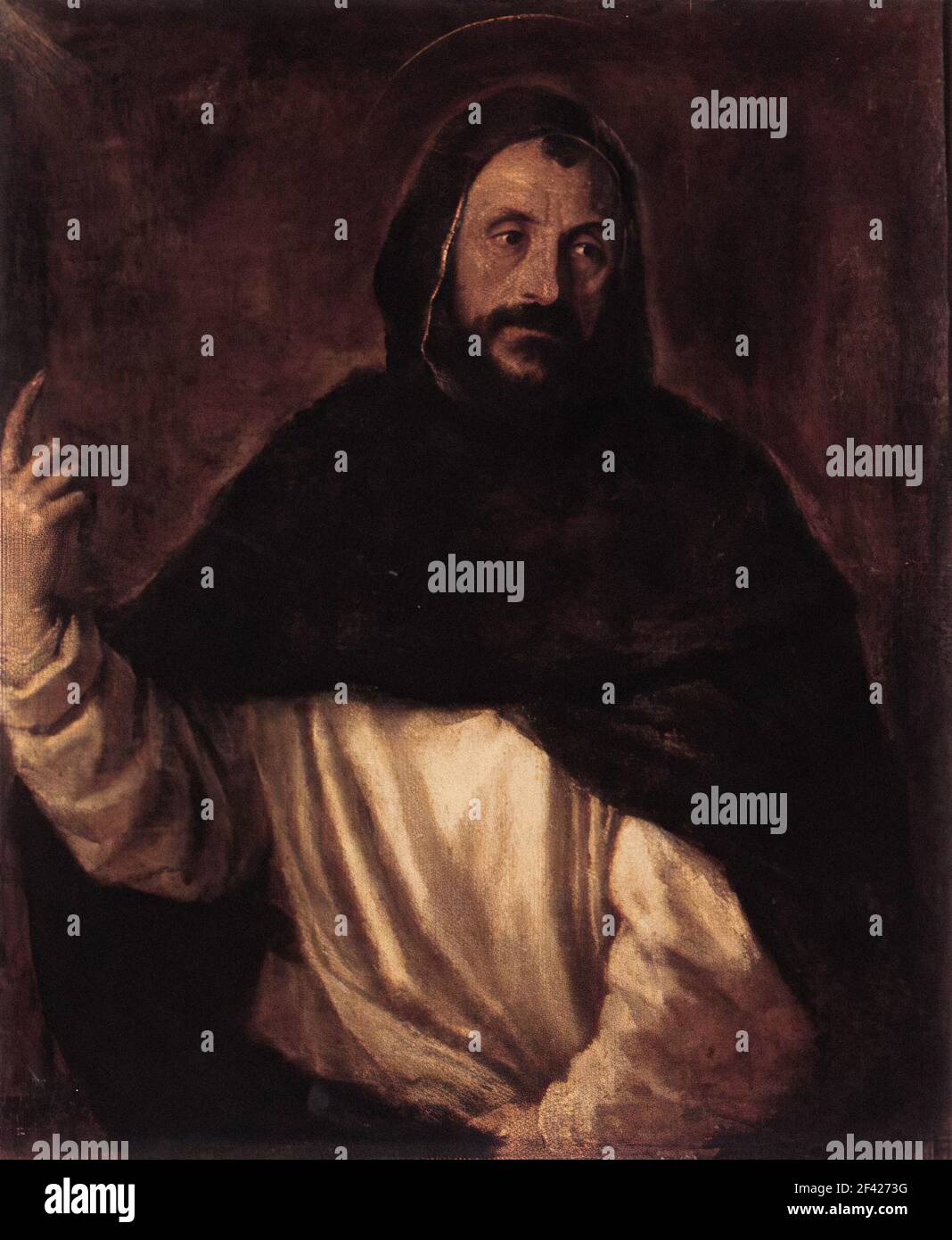 Tiziano Vecelli oder Vecellio alias Tizian - St. Dominic C. 1565 Stockfoto