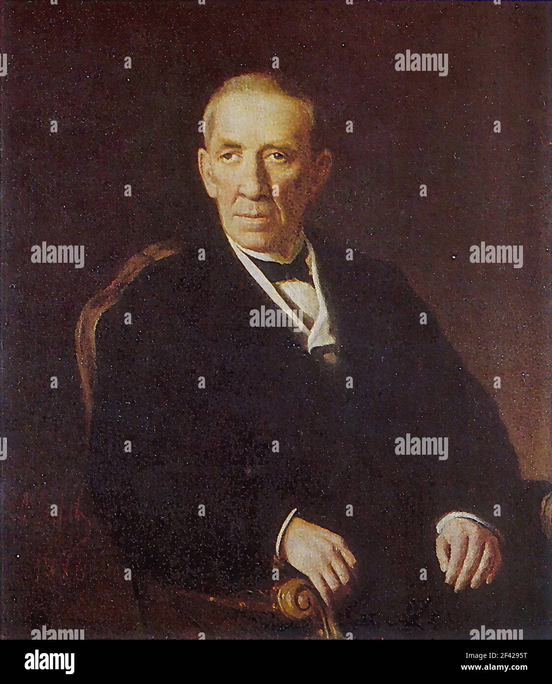 Wassili Perow - Porträt Peter Iwanowitsch Nikolajew Vorsitzender Wladimir Bezirk Rat 1876 Stockfoto