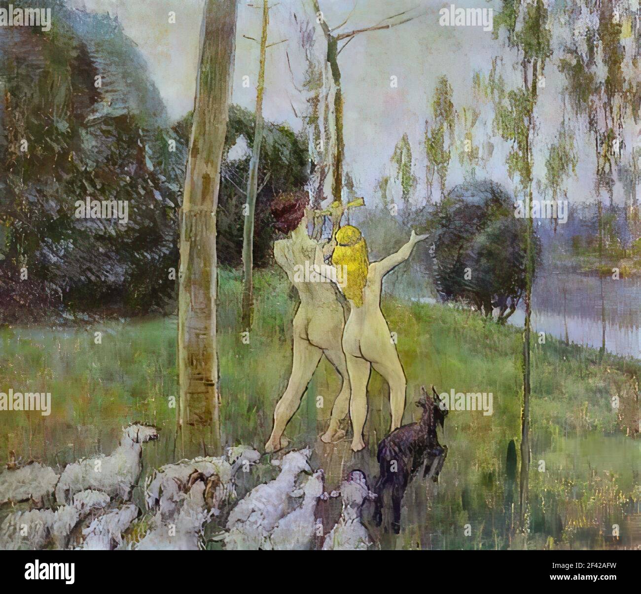 Viktor Elpidiforovich Borissow-Musatow - Daphnis Chloe 1901 Stockfoto