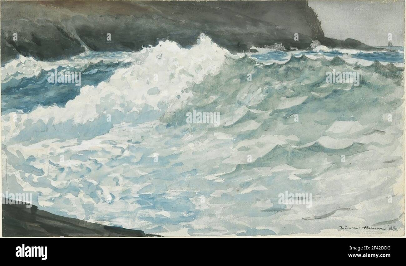 Winslow Homer - Surf Prout S Neck Stockfoto