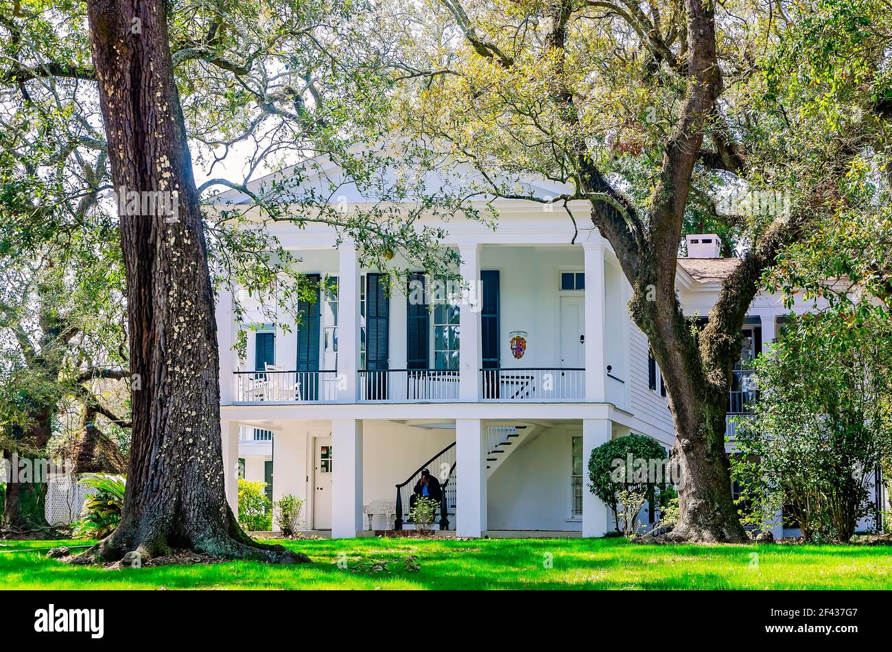 Das historische Oakleigh Mansion wird am 13. März 2021 in Mobile, Alabama, abgebildet. Oakleigh, erbaut 1833, ist ein historisches Haus Museum. Stockfoto