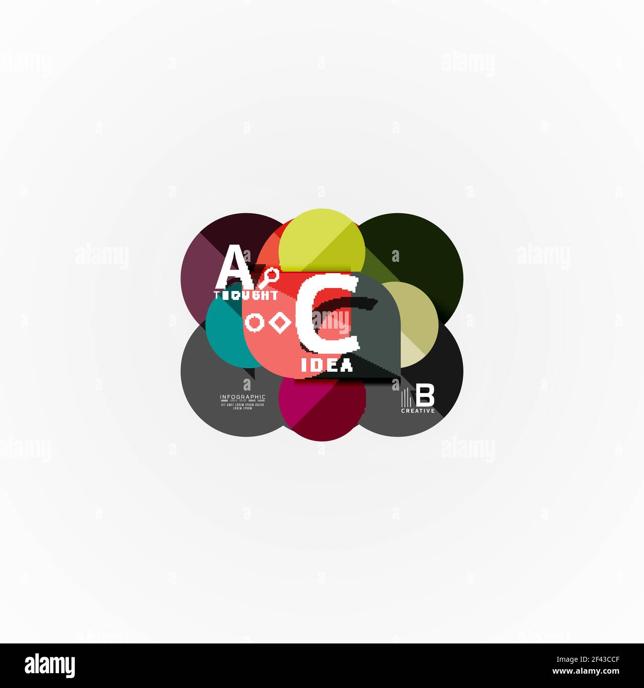 Papier Infografik Banner-Vorlage mit a b c Optionen, Infografiken Elemente. Papier Infografik Banner-Vorlage mit a b c Optionen, Infografiken Elemente. Vektorgrafik Stock Vektor