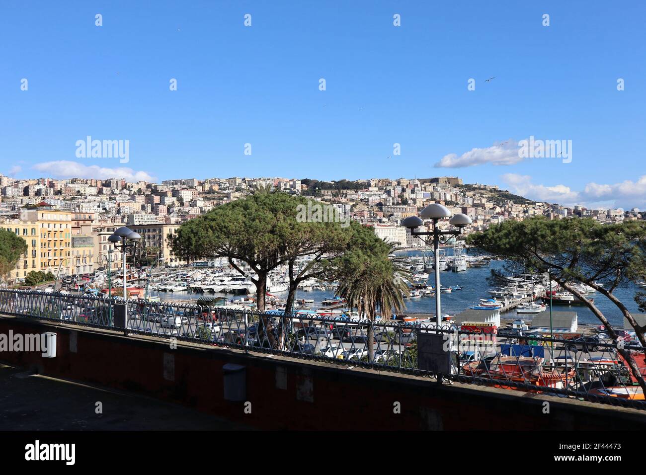 Neapel – Panorama del Golfo di Napoli dalla Chiesa di Santa Maria del Parto Stockfoto
