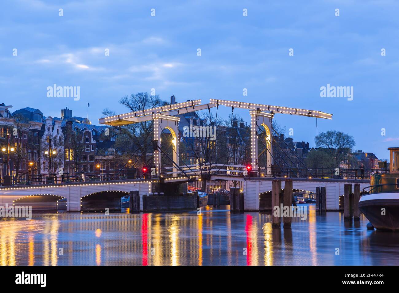 Geographie / Reisen, Niederlande, Amsterdam, Lean Brug, Additional-Rights-Clearance-Info-not-available Stockfoto