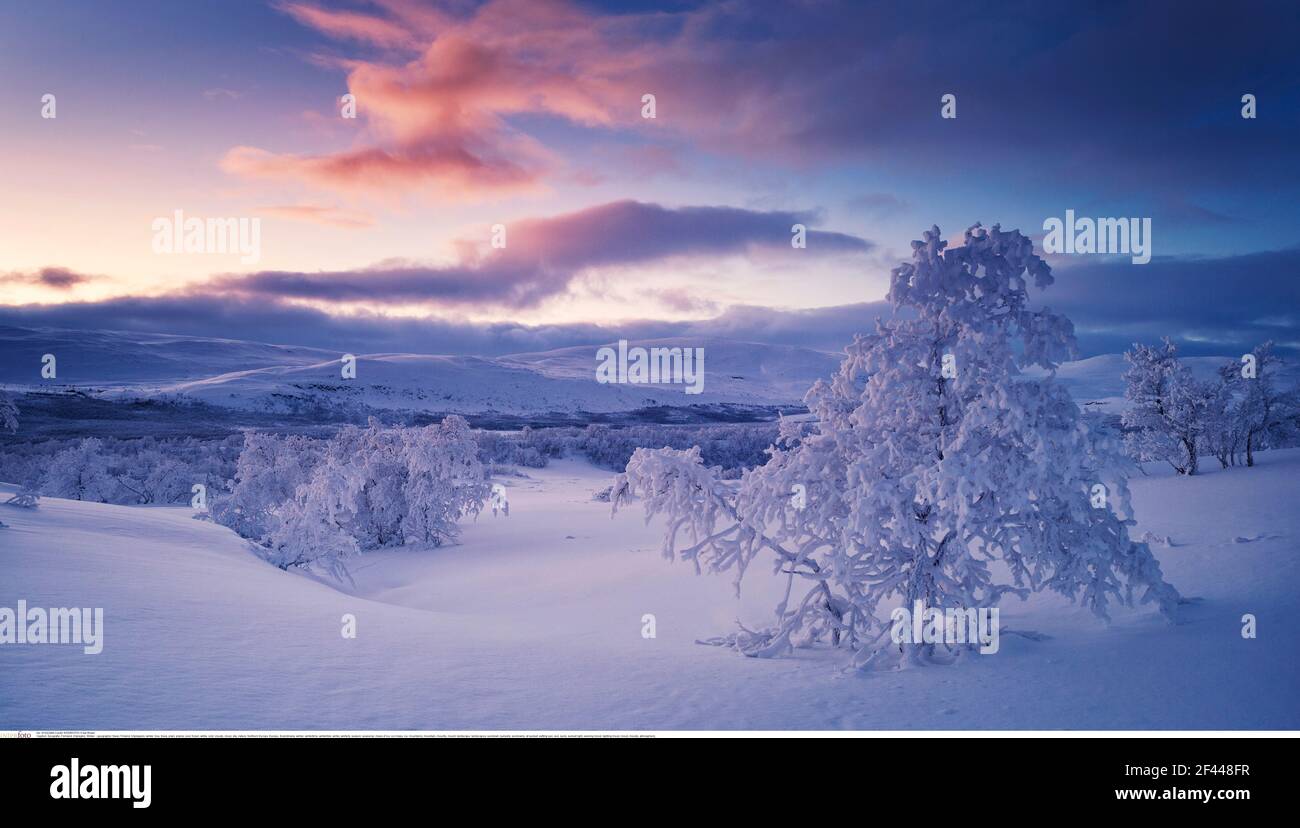 Geographie / Reisen, Finnland, Kilpisjaervi, Winter, zusätzliche-Rechte-Clearance-Info-Not-available Stockfoto