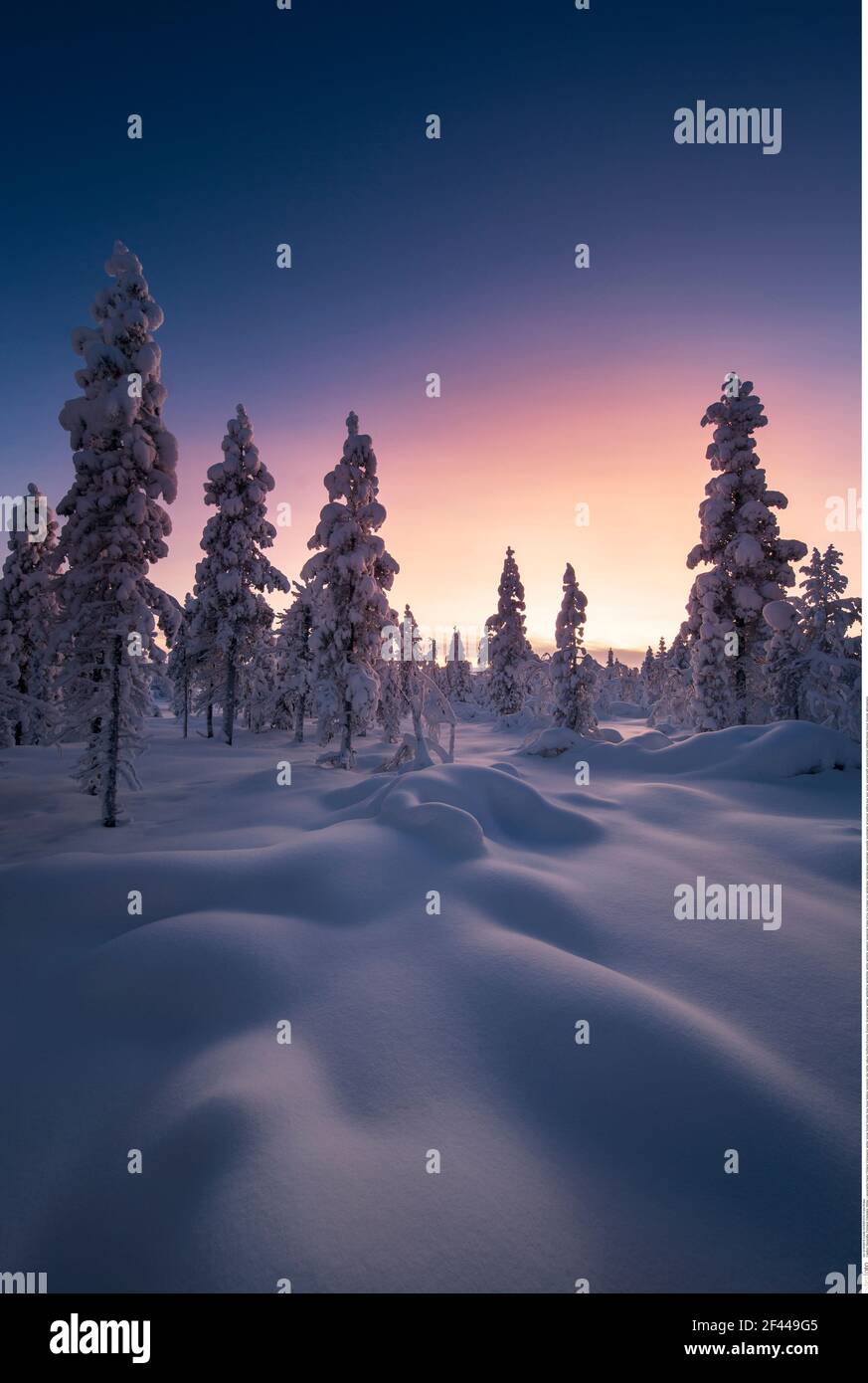 Geographie / Reisen, Finnland, Kilpisjaervi, Winter, zusätzliche-Rechte-Clearance-Info-Not-available Stockfoto