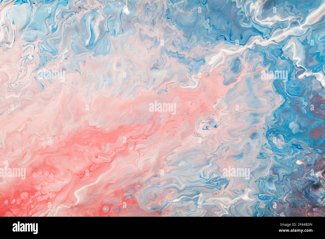 Blaue und rosa Farbe Textur. Kreative Hintergrund. Abstrakte organische Kunst. Stockfoto