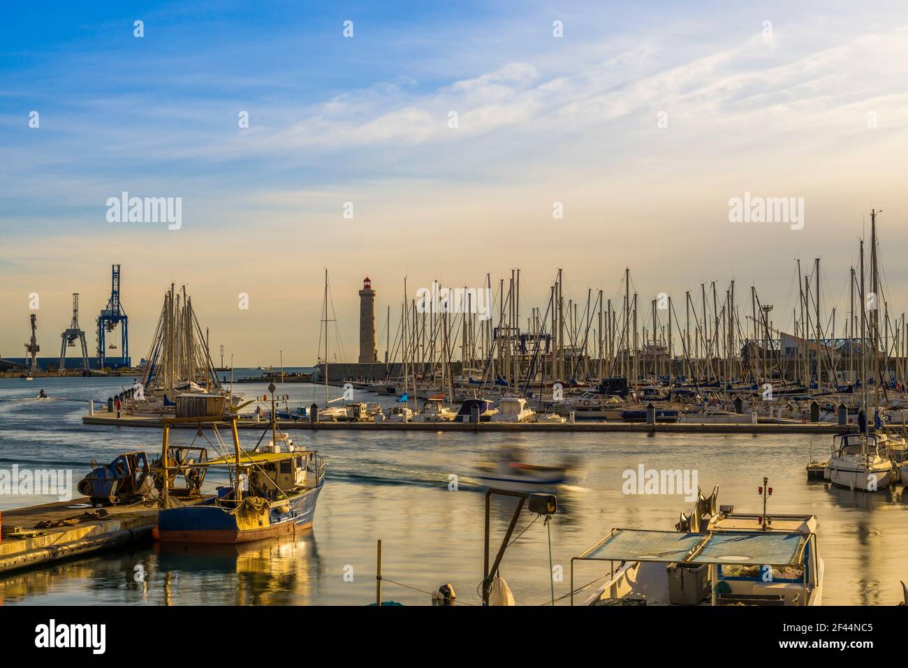 Fischerhafen in Sète, in Hérault, in Okzitanien, Frankreich Stockfoto