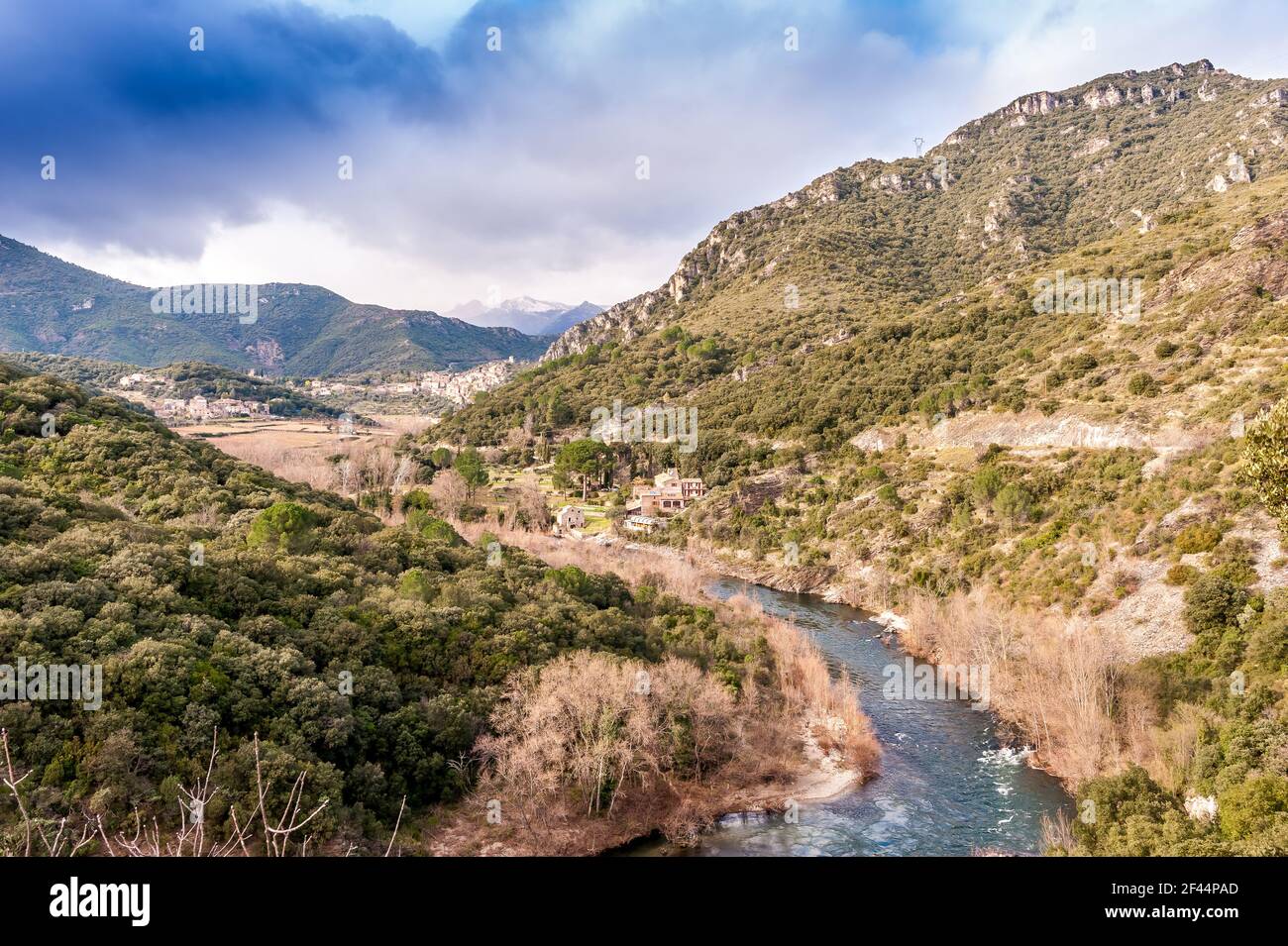 Orb Valley in Haut-Languedoc in Okzitanien, Frankreich Stockfoto