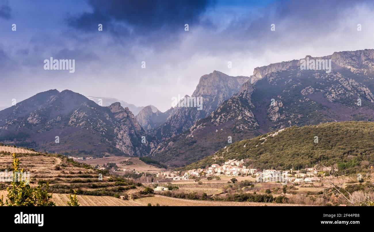 Orb Valley in Haut-Languedoc in Okzitanien, Frankreich Stockfoto