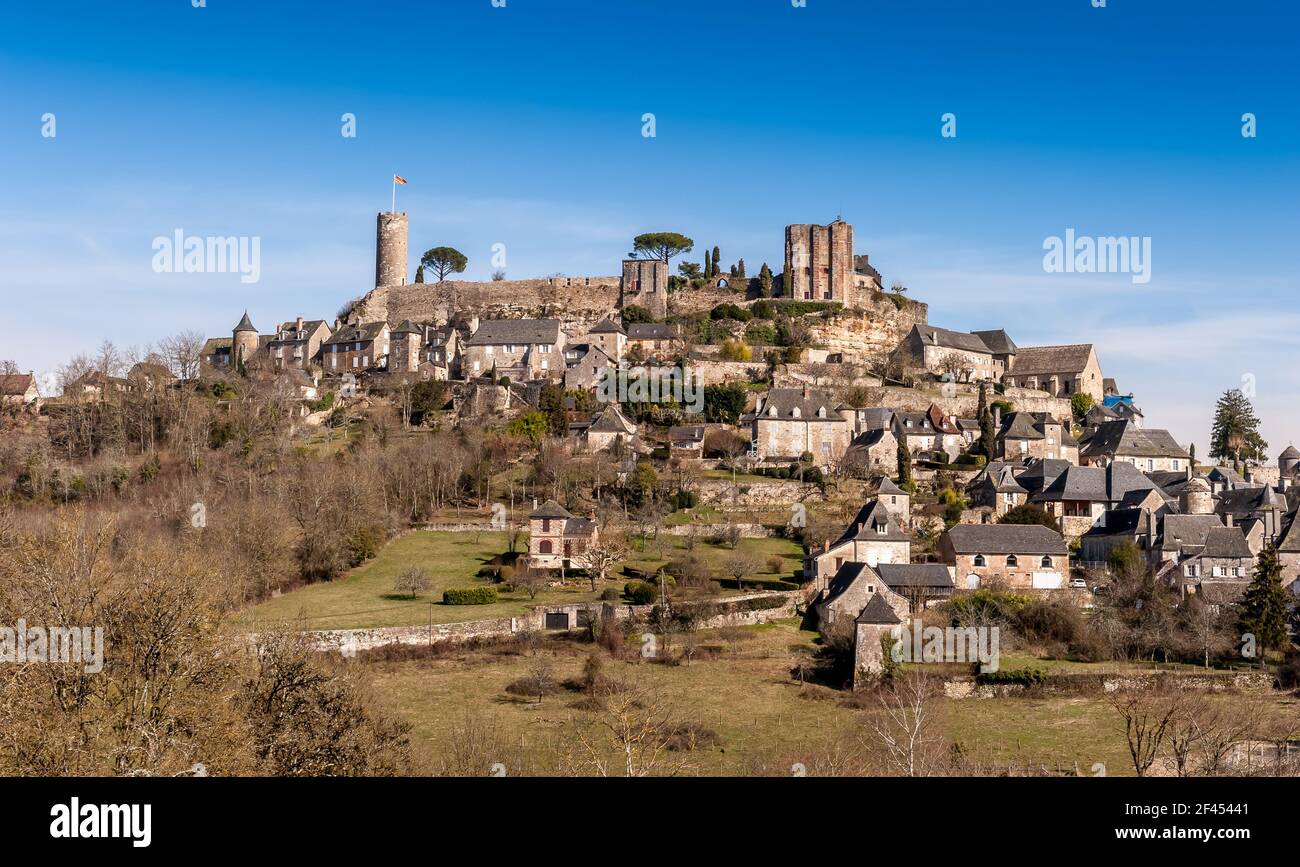 Altes Dorf Turenne in Corrèze, in Neu-Aquitanien, Frankreich Stockfoto