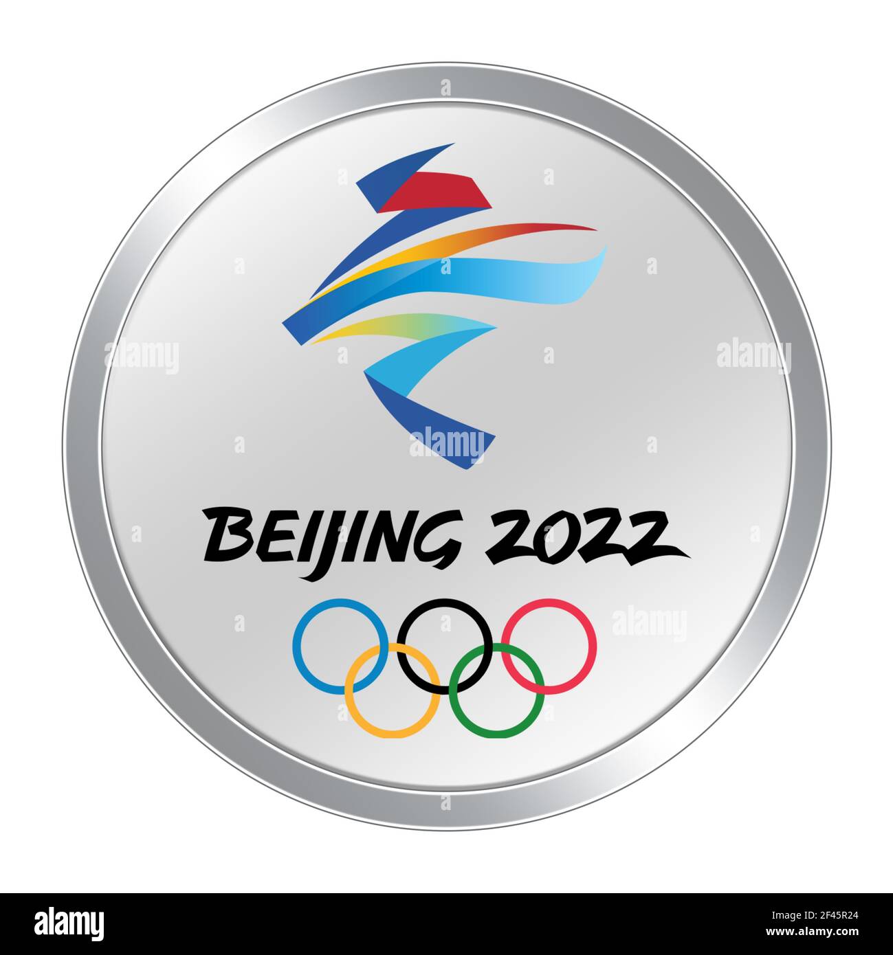 Beijing 2022-Logo Stockfoto