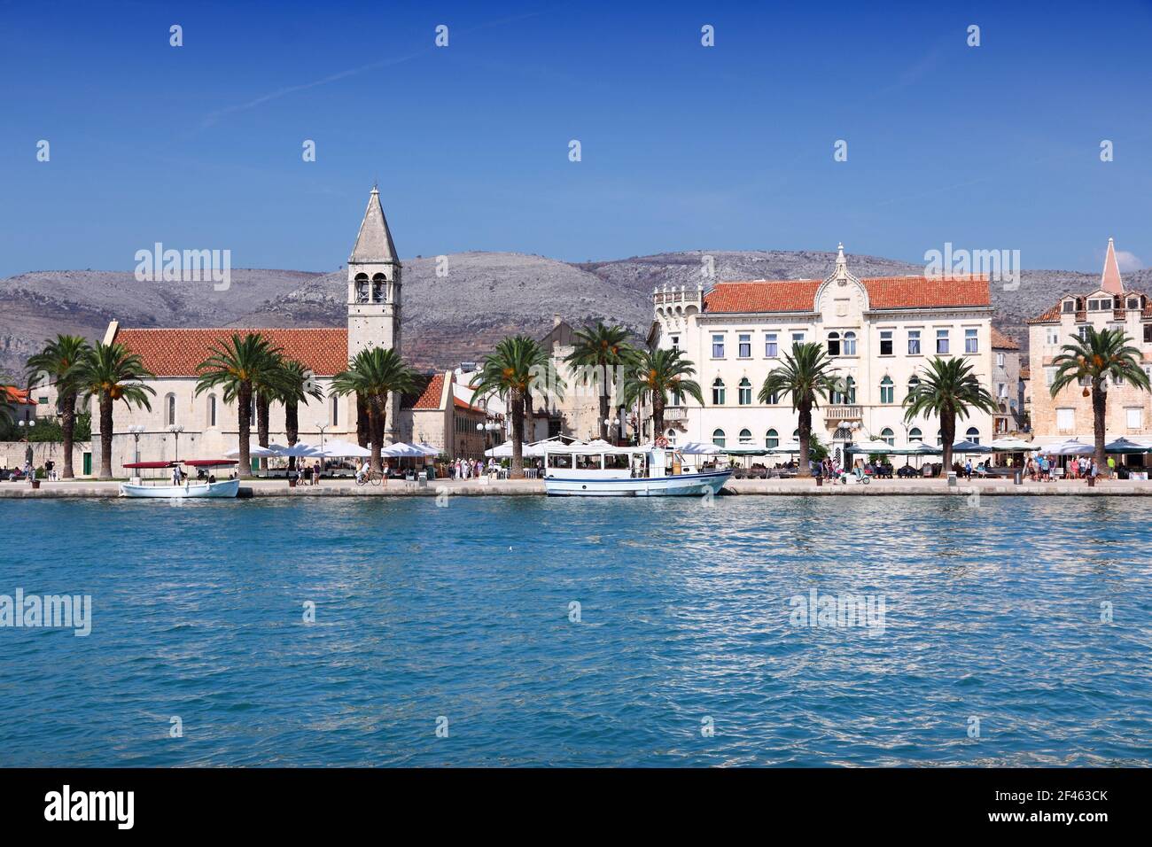 Trogir. UNESCO-Weltkulturerbe. Einer der meistbesuchten Orte in Kroatien. Stockfoto