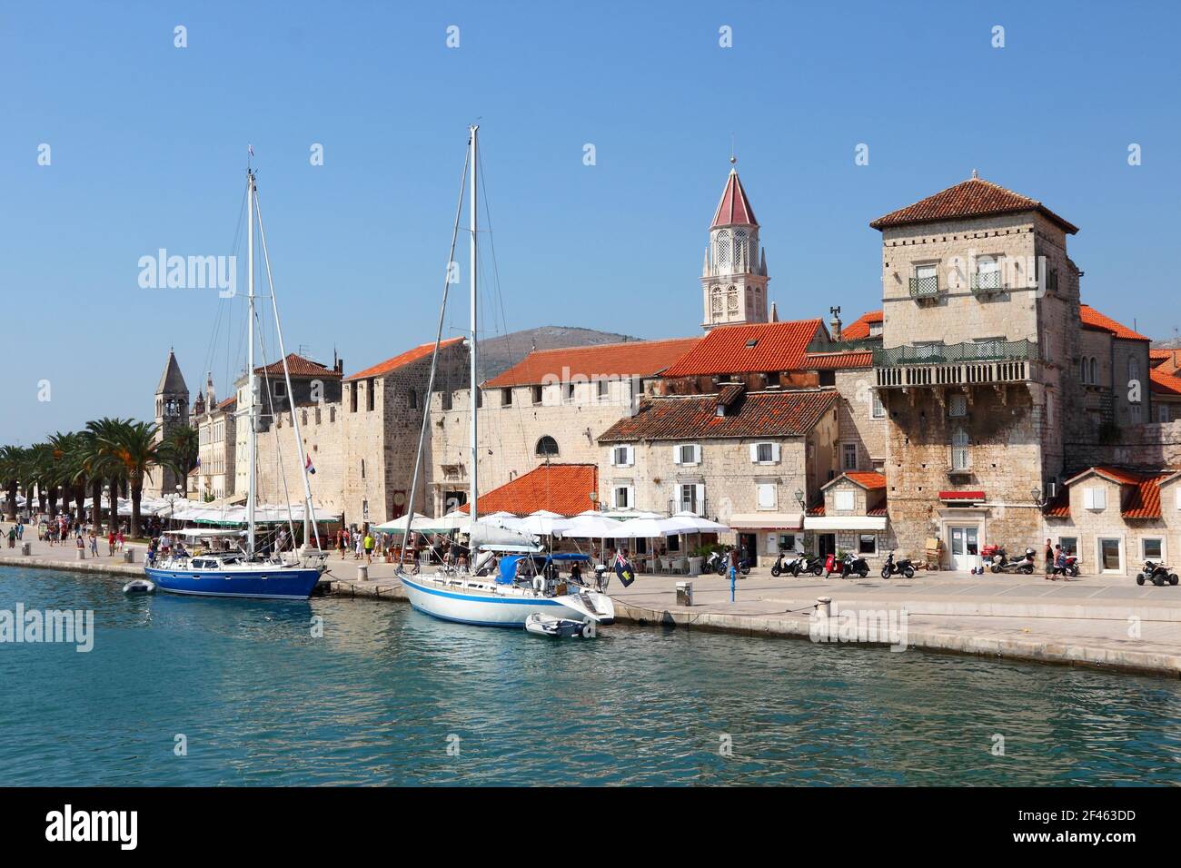 Trogir. UNESCO-Weltkulturerbe. Einer der meistbesuchten Orte in Kroatien. Stockfoto