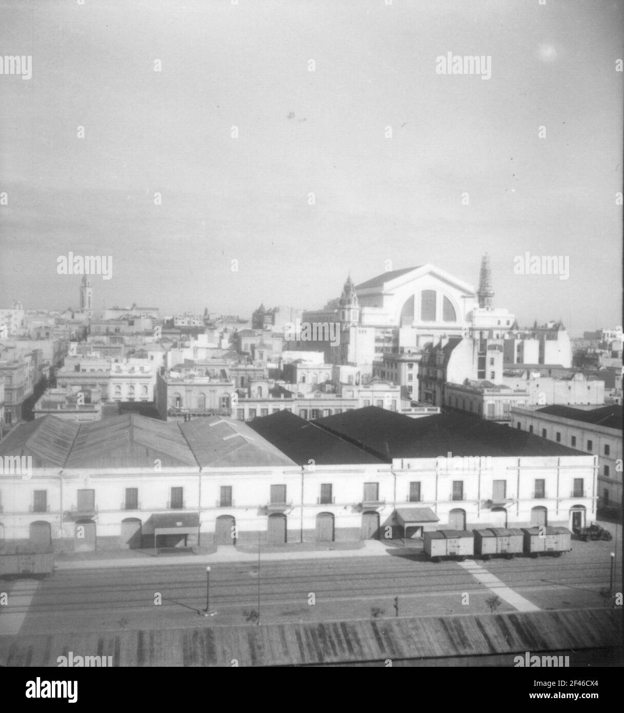 Reisefotos Uruguay. Montevideo. Hafengebäude Stockfoto