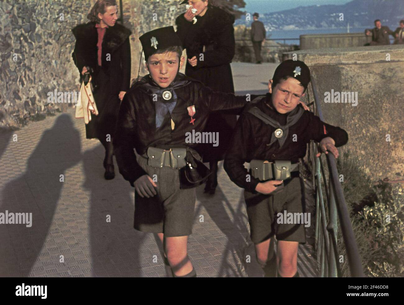 Italien, Mitglieder der Balilla (Opera Nazionale Balilla, gegründet 1926 als Jugendorganisation der Nationalen Faschistischen Partei) Stockfoto