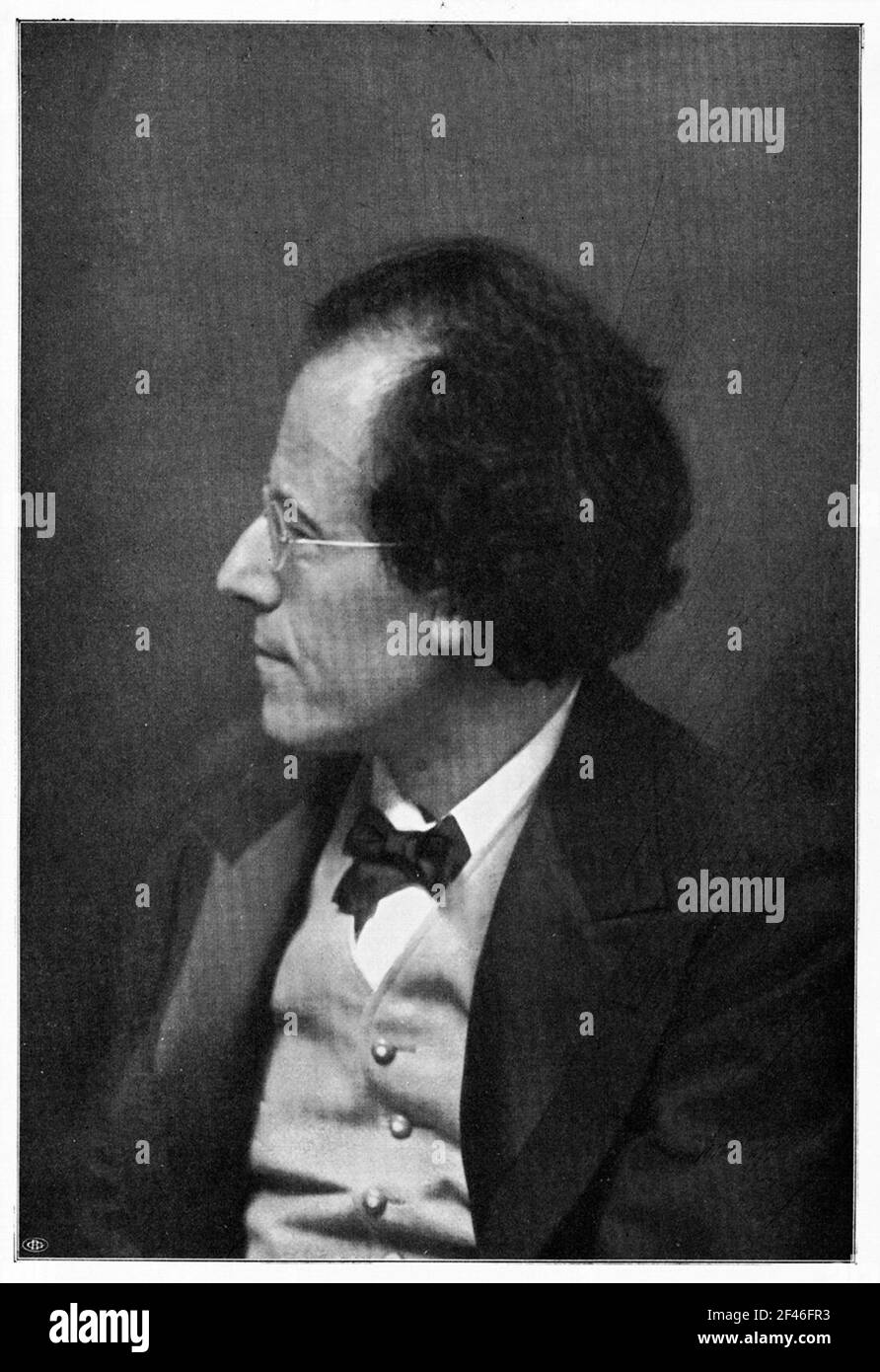 Porträt Gustav Mahlers. Fotografie (Reproduktion). Um 1910 Stockfoto