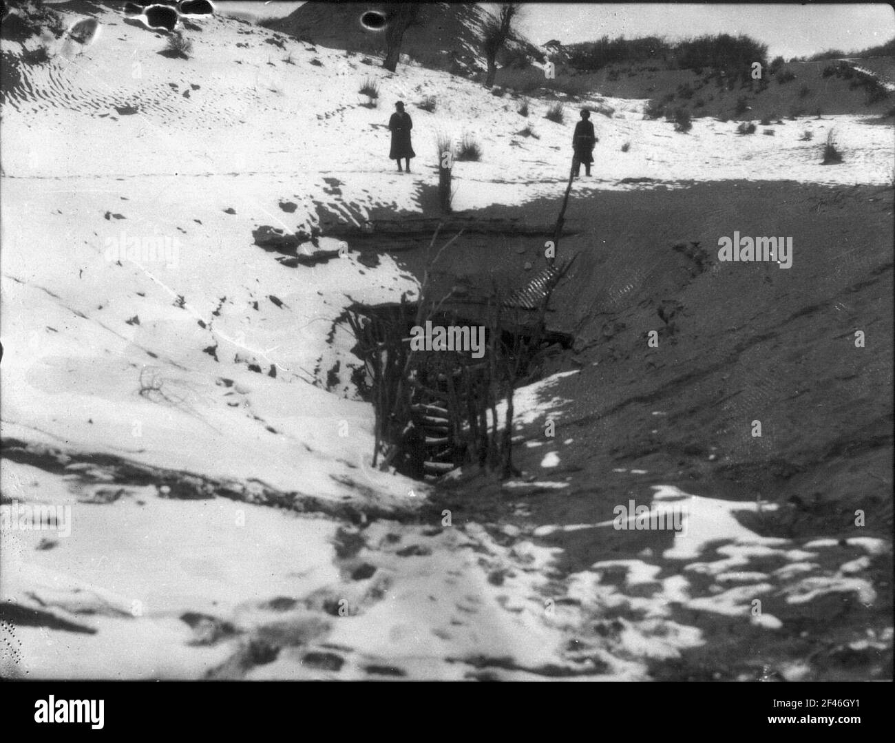China. Sinkiang (Xinjiang). Takla Makan. Brunnen von Uejme (?) Stockfoto