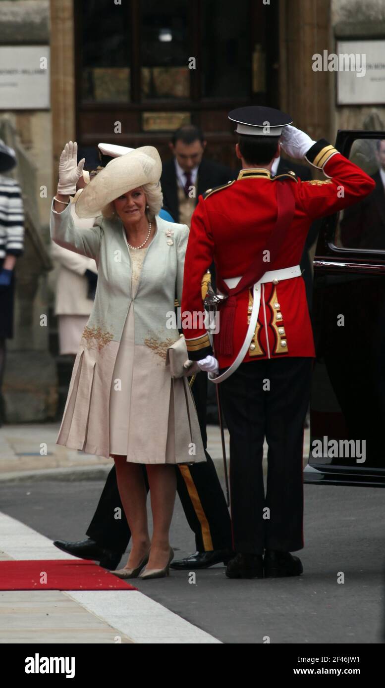 Königliche Hochzeit. William und Kate. Wills und Kate. Herzog und Herzogin von Cambridge. Britische Königsfamilie. Stockfoto