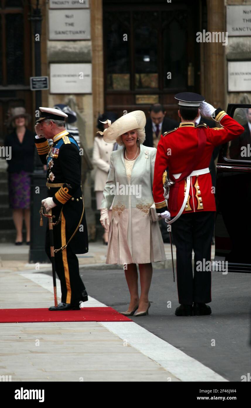 Königliche Hochzeit. William und Kate. Wills und Kate. Herzog und Herzogin von Cambridge. Britische Königsfamilie. Stockfoto