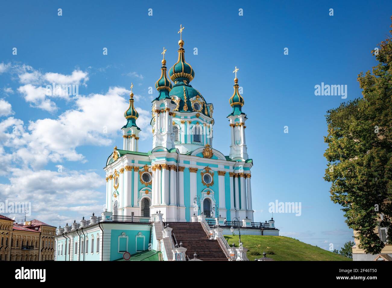 St. Andreas Kirche - Kiew, Ukraine Stockfoto
