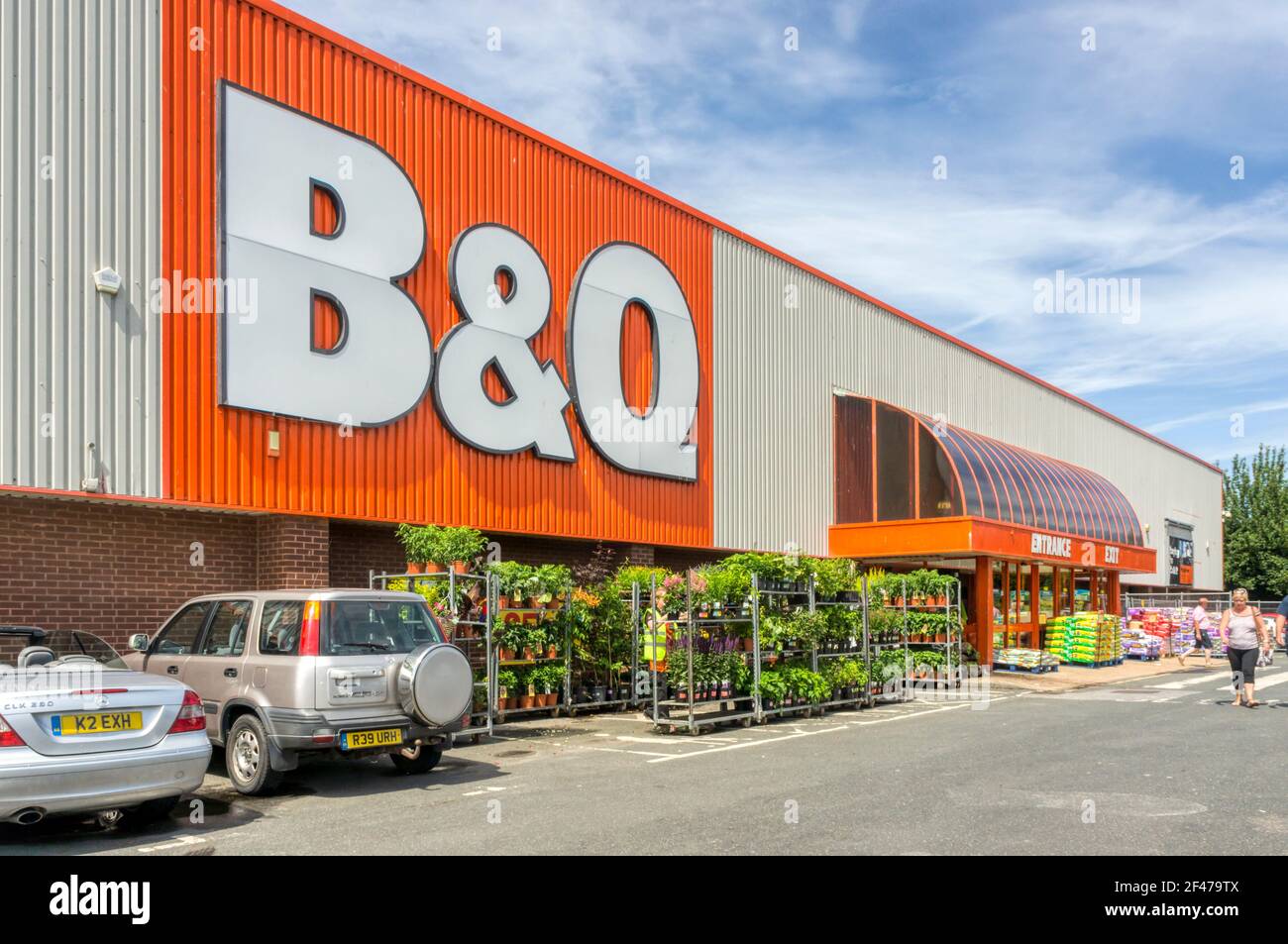 Ein großes B&Q-Baumarkt und Gartencenter. Stockfoto