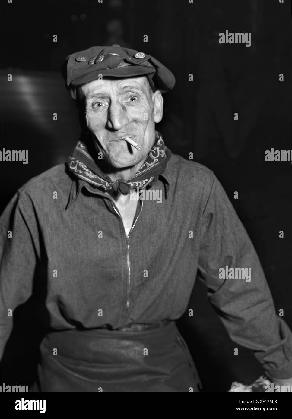 Arbeiter in Washington Tinplate Arbeit, Washington, Pennsylvania, USA, Jack Delano, U.S. Office of war Information, Februar 1941 Stockfoto