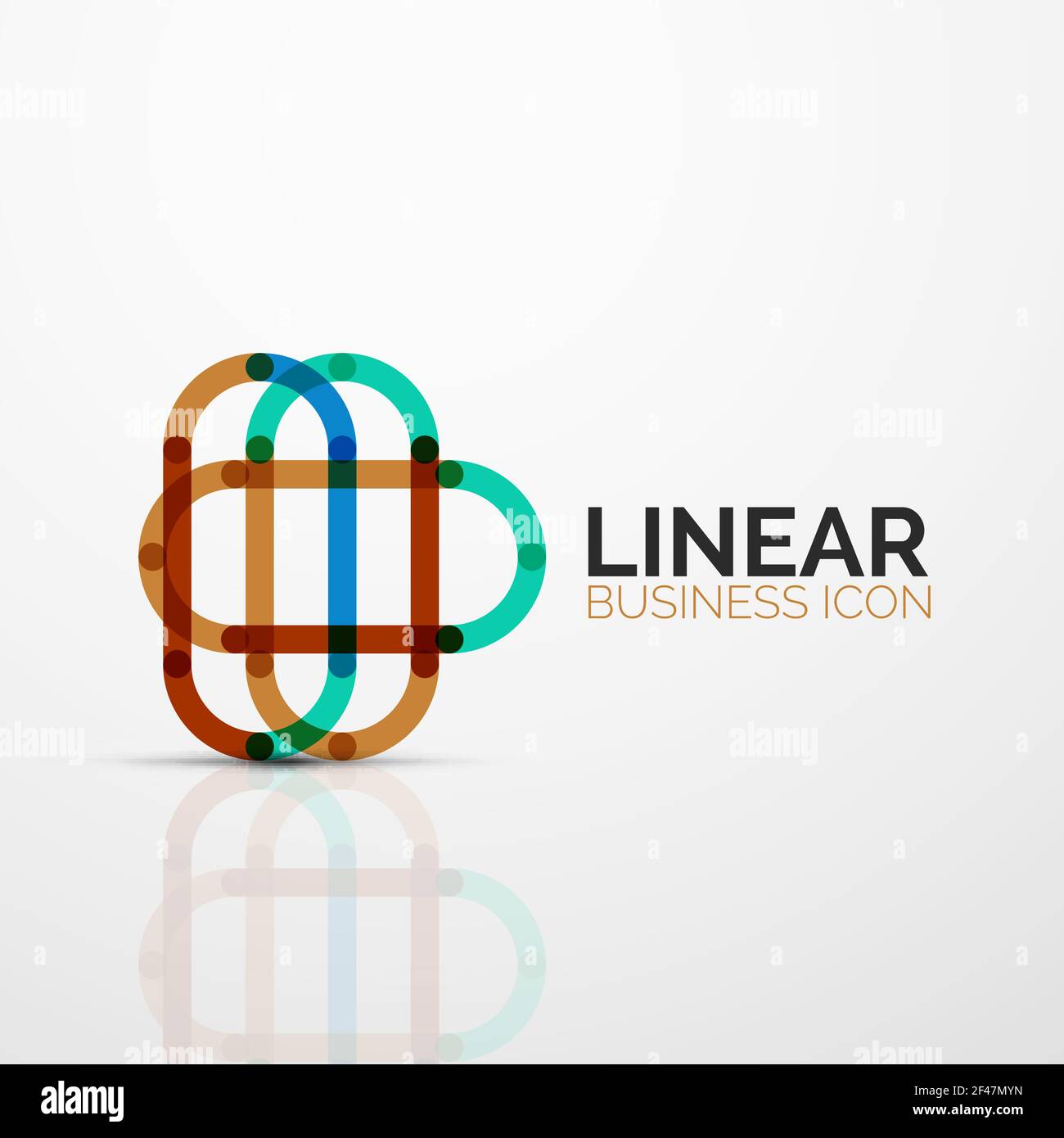 Abstrakte Blume oder Sterne minimalistisch lineare Symbol, dünne Linie geometrische Flachbild Symbol für Business Icon Design, abstrakte oder Emblem. Abstrakte Blume oder Sterne minimalistisch lineare Symbol, dünne Linie geometrische Flachbild Symbol für Business Icon Design, abstrakte oder Emblem. Vector Illustration isoliert auf Weiss mit farbigen Segmente erstellt Stock Vektor