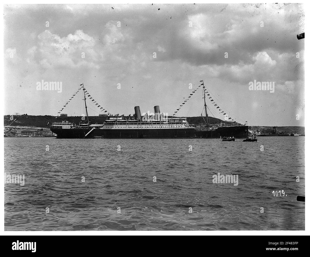 Havanna. Hochsee-Passagierdampfer 'Moltke' im Hafen Stockfoto