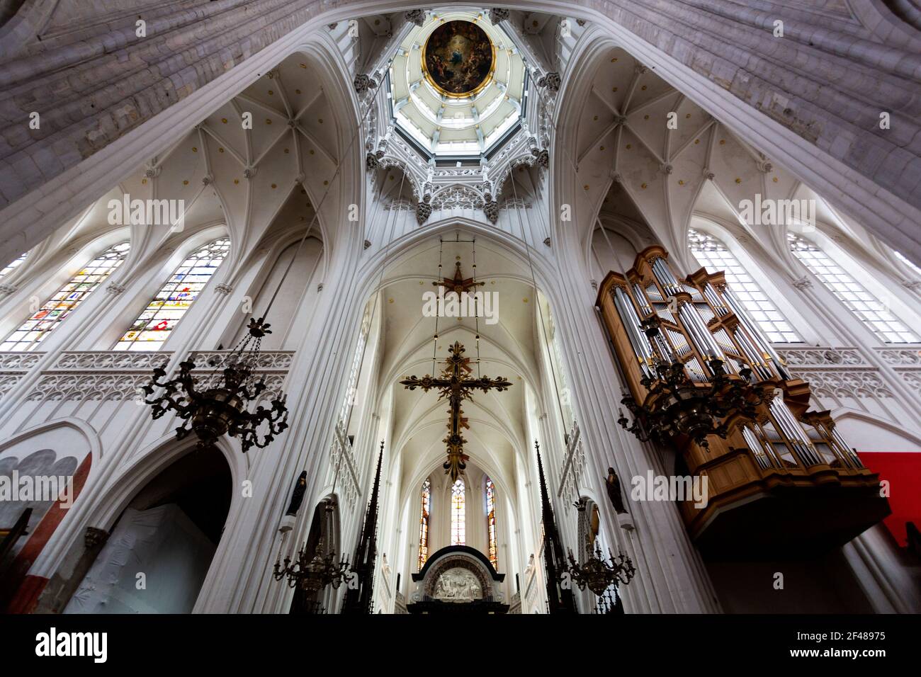 Onze-Lieve-Vrouwekathedral (Kathedrale unserer Lieben Frau), Antwerpen, Belgien Stockfoto