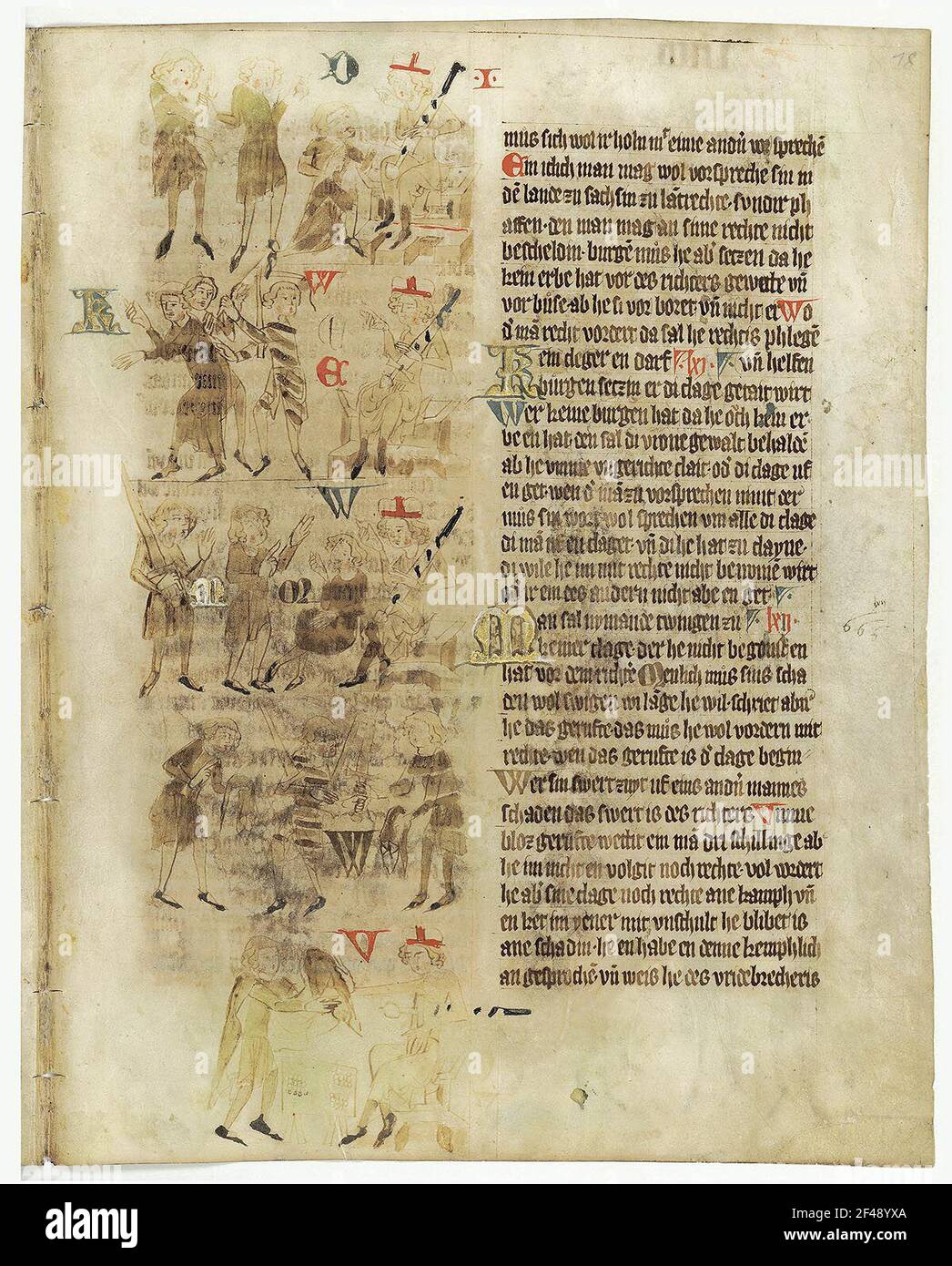 Gesetzbuch des Landes 1 Stockfoto