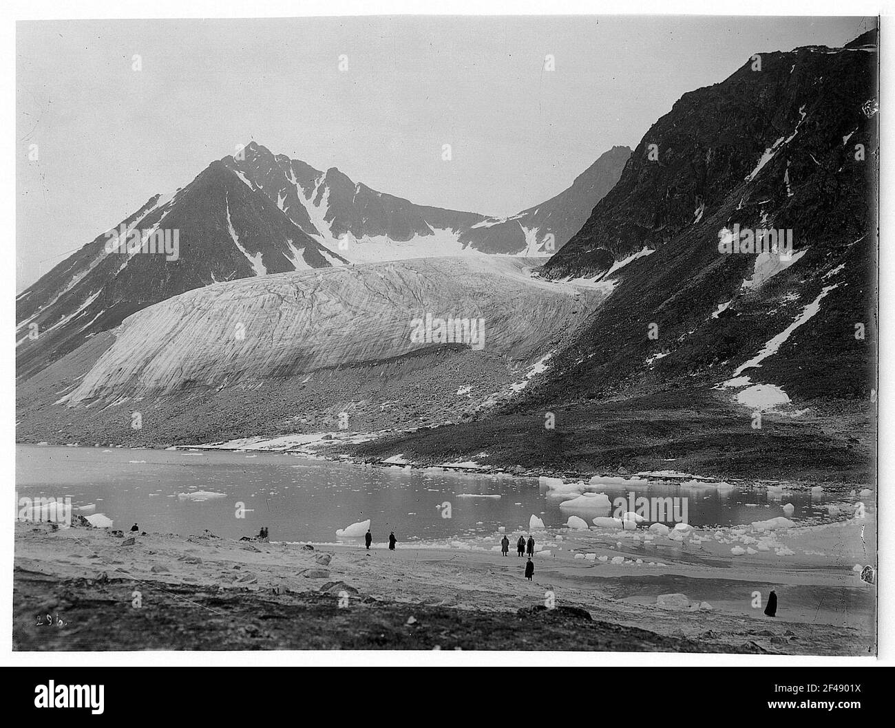Spitzbergen (Norwegen). Gletscher im Magdalenenfjord Stockfoto