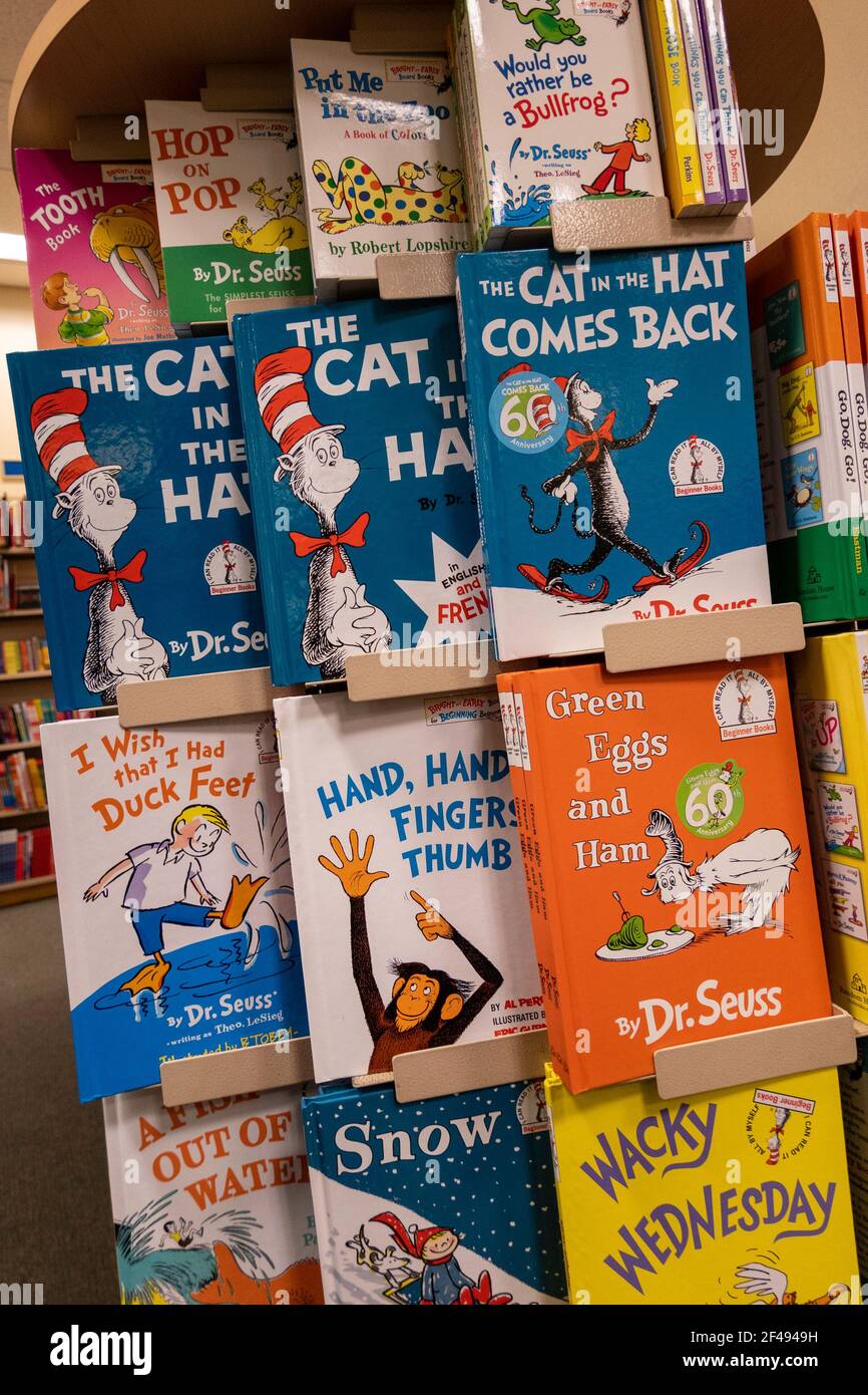 Barnes & Noble Buchhändler Buchanzeige in der Kinderabteilung, NYC, USA Stockfoto