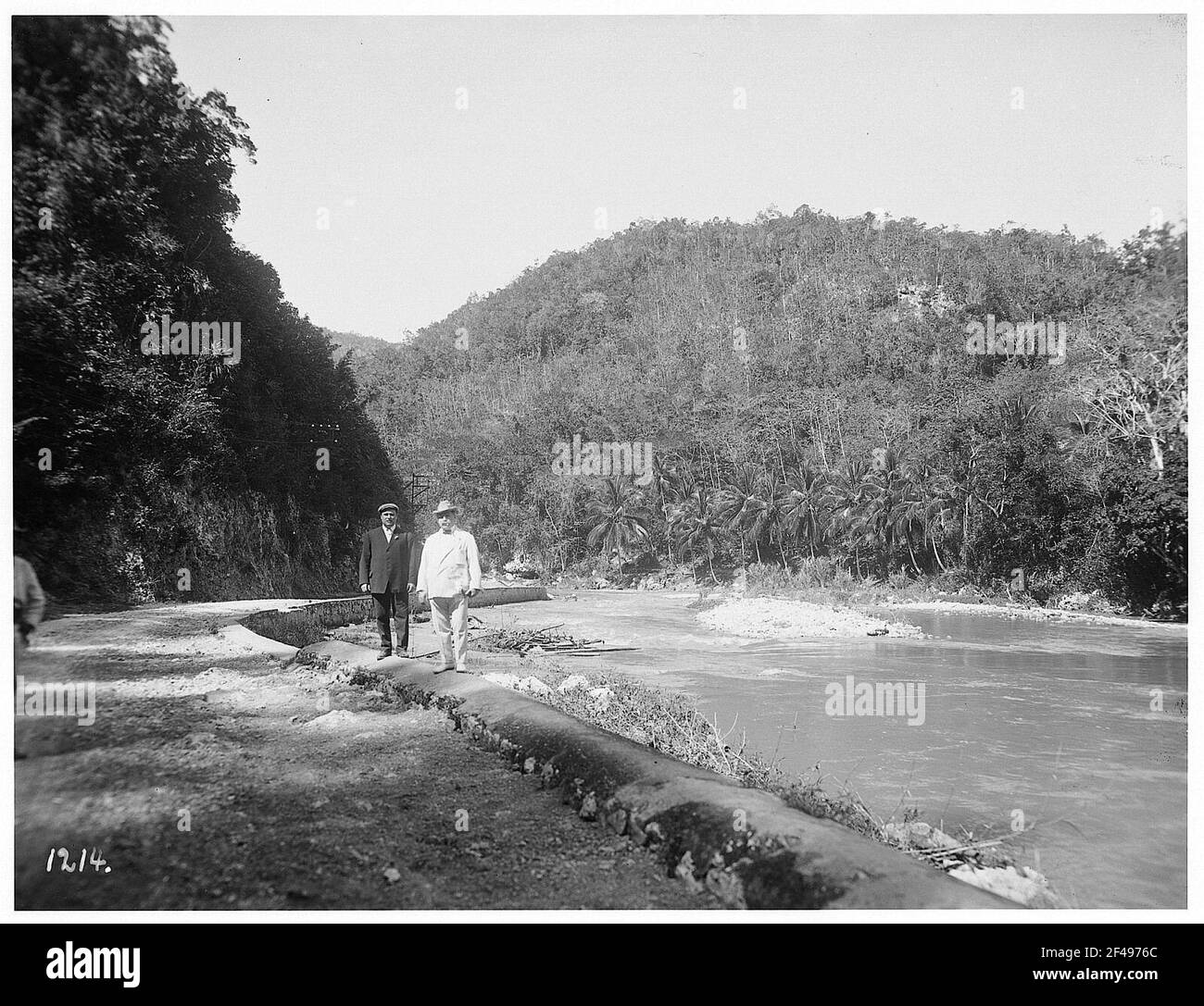 Touristen in der Küste dieser wag Wasser Fluss Aui Jamaika Stockfoto