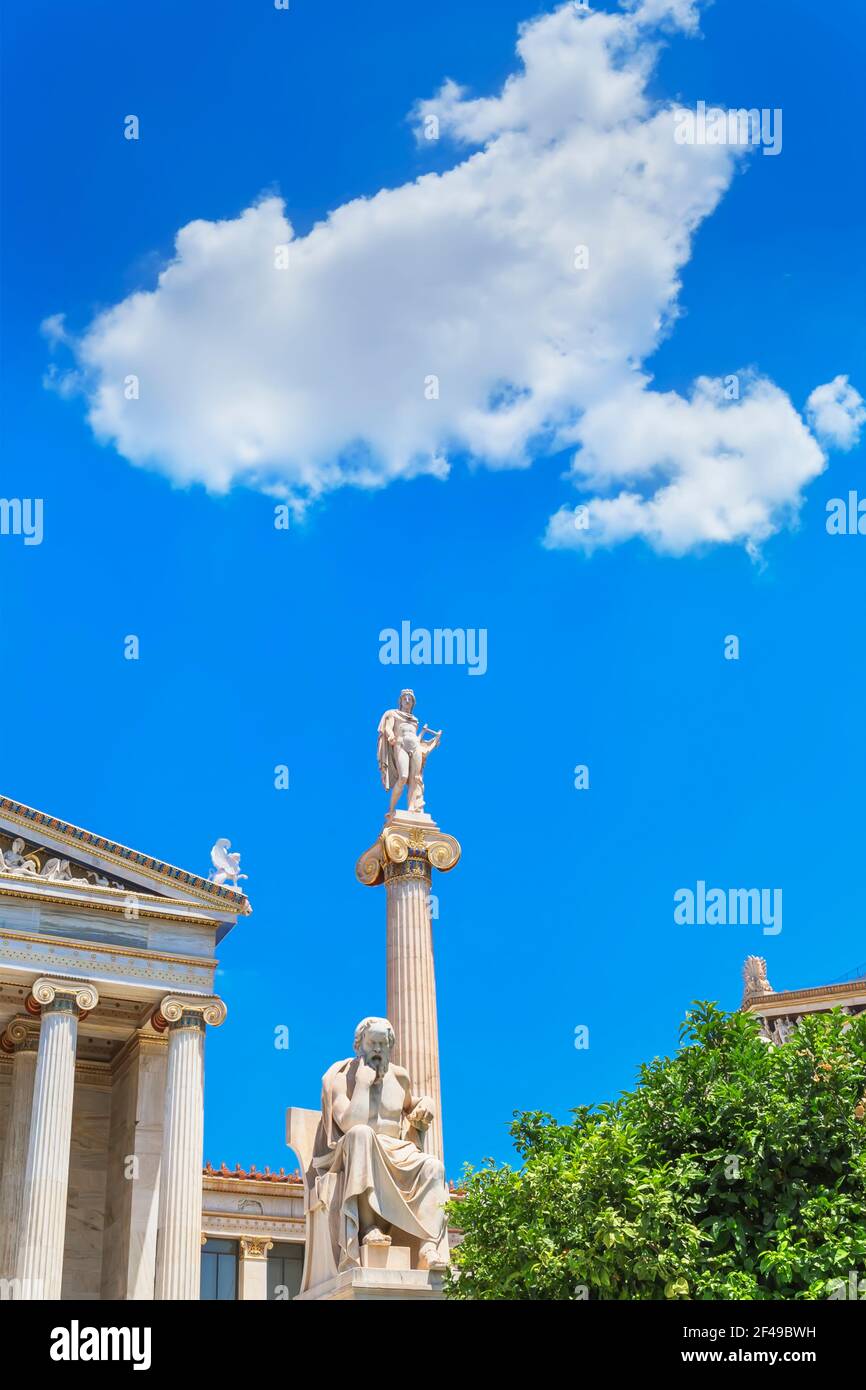 Akademie von Athen, Athen, Griechenland, Europa Stockfoto