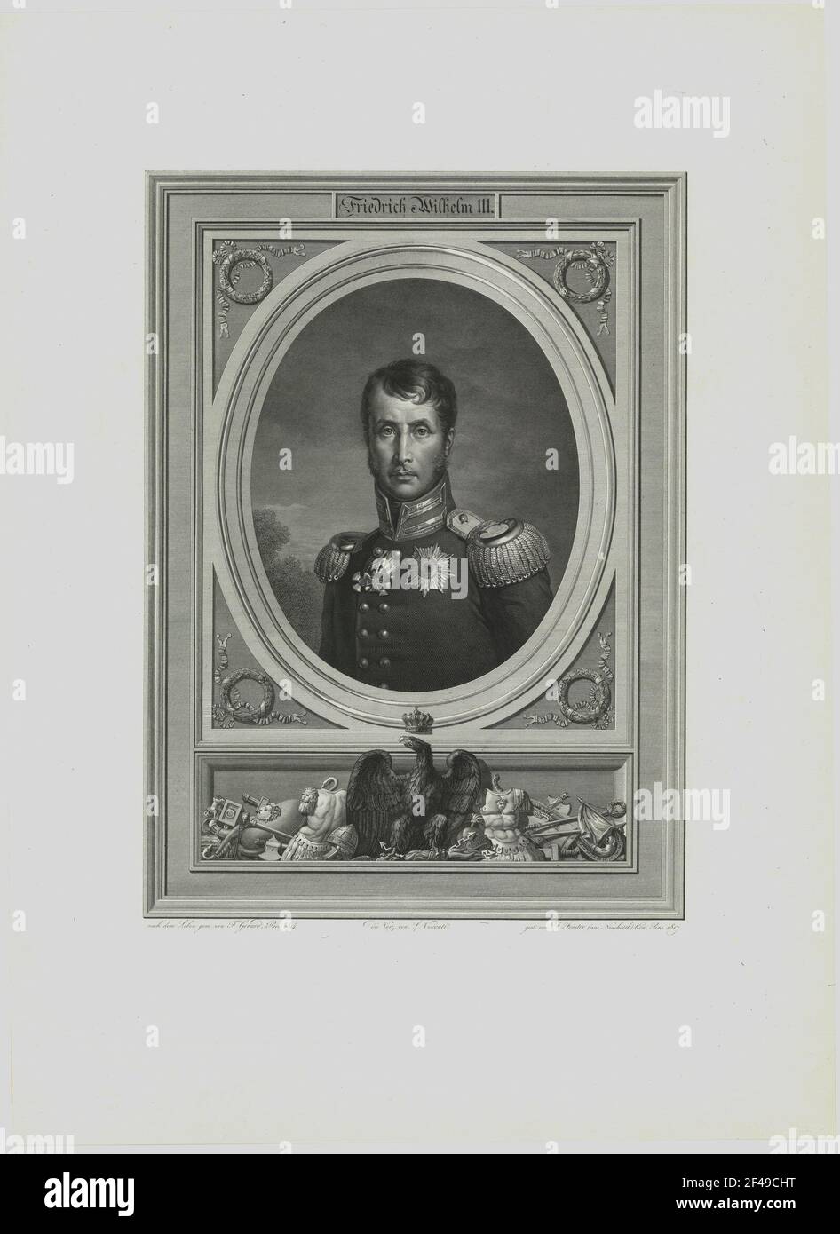 Porträt von Friedrich Wilhelm III. Aus Preußen Stockfoto
