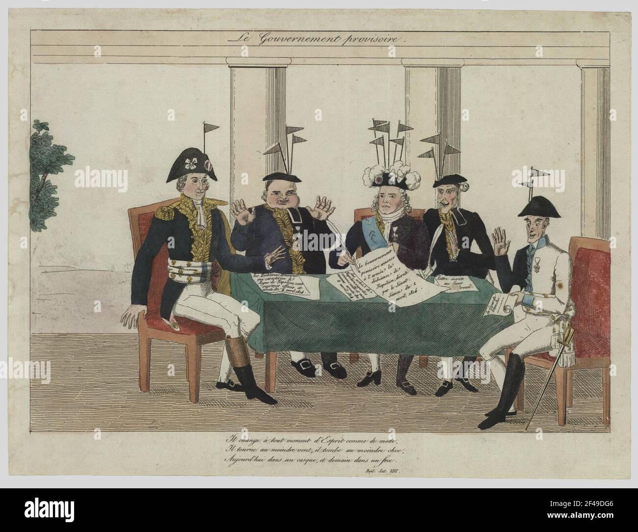 Die Provisorische Regierung Stockfoto