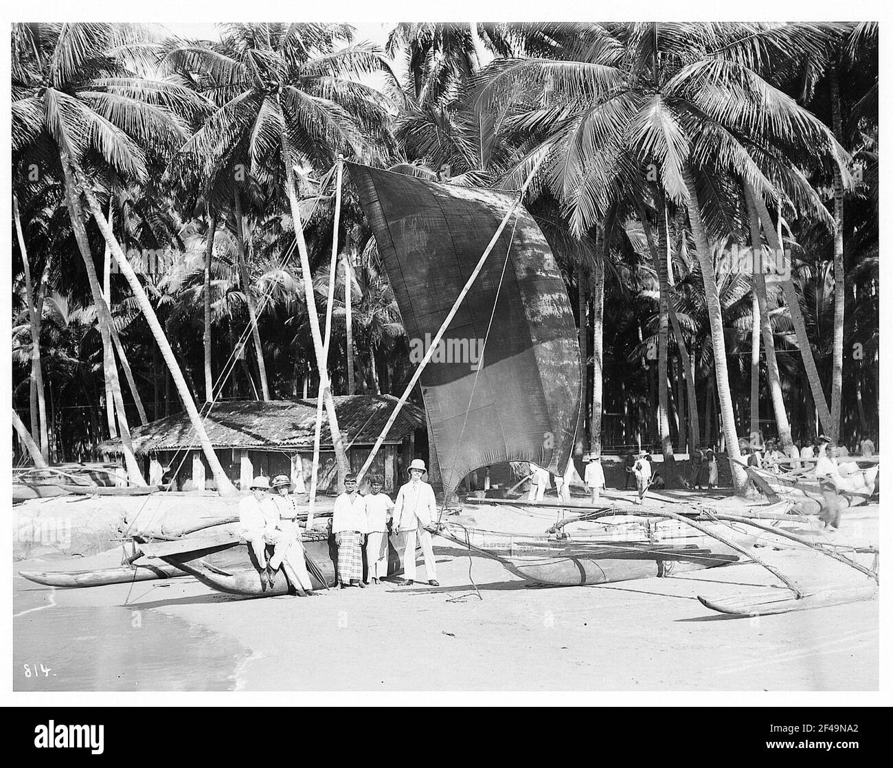 Am Strand, vielleicht am Dehiwala-Mount Lavinia auf Sri Lanka Stockfoto