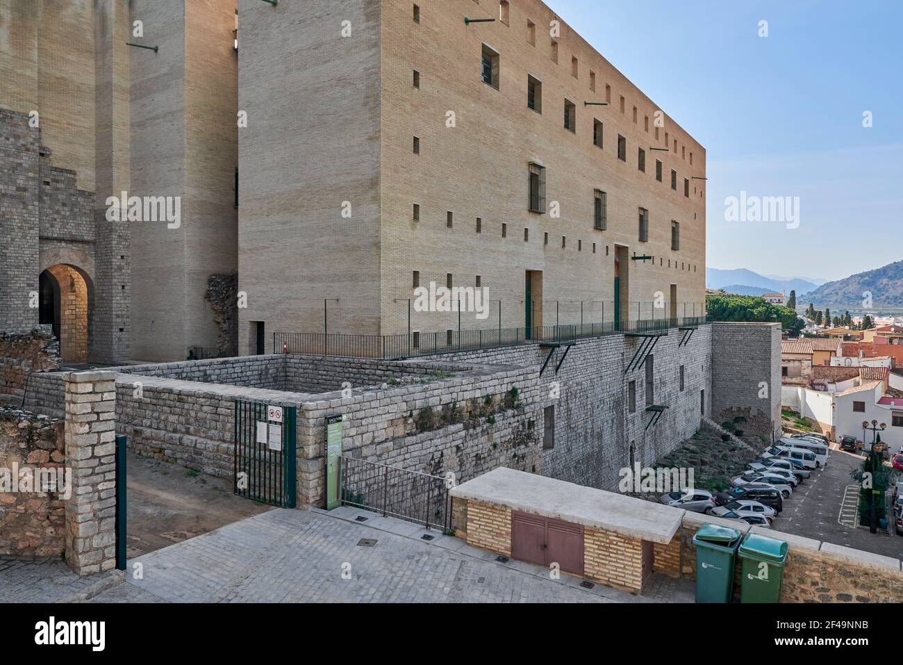 Blick auf das antike römische Theater in der Stadt Sagunto in der Provinz Valencia, Spanien, Europa Stockfoto