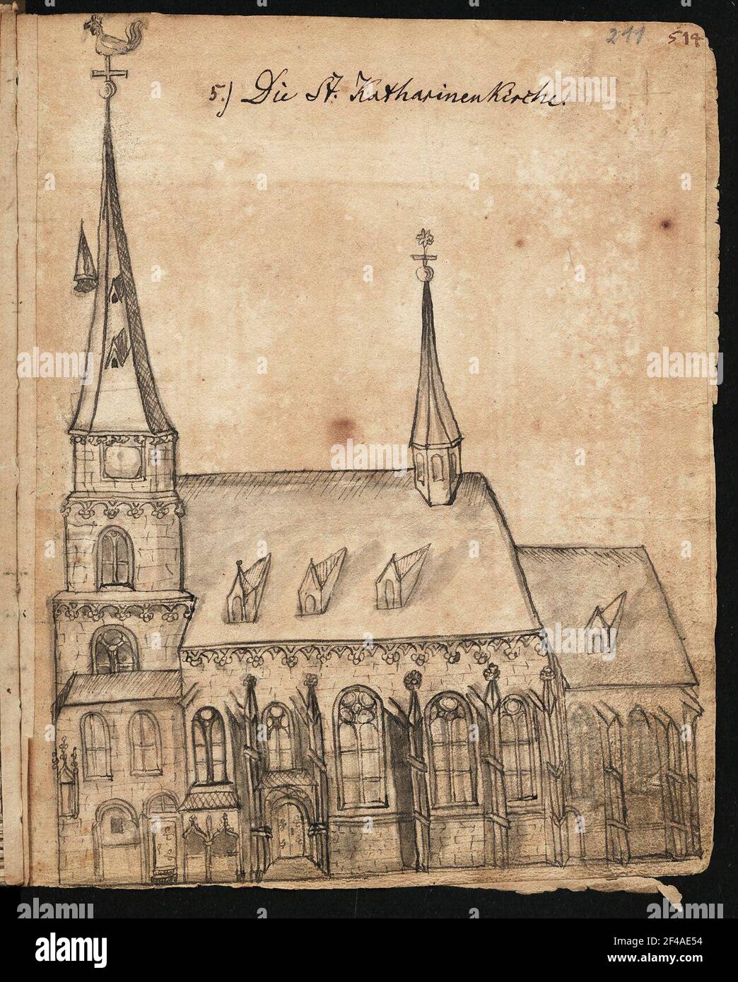 Die St. Katharinenkirche Stockfoto