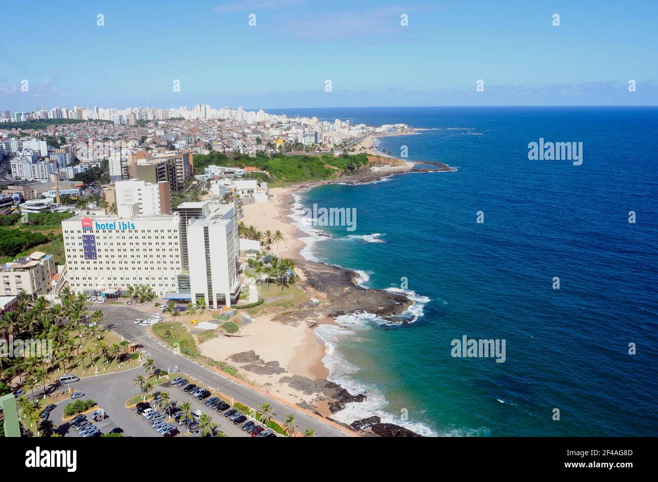 Salvador de Bahia, Brasilien. Panoramablick Stockfoto