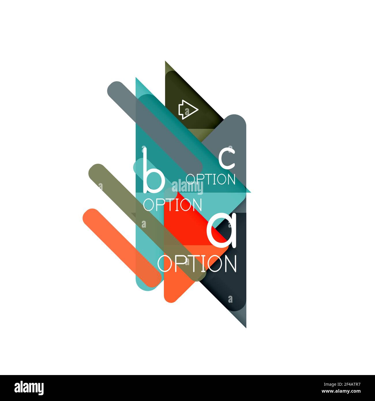 Triangle Data Visualization Design, Option Infografik Layout. Triangle Data Visualization Design, Option Infografik Layout. Vektorgrafik Stock Vektor