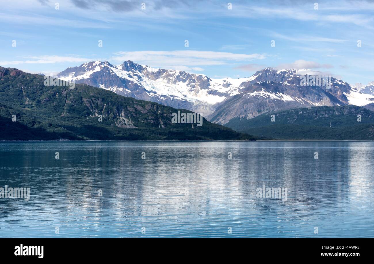 Alaska Glacier Bay Landschaft im Spätsommer Saison Stockfoto