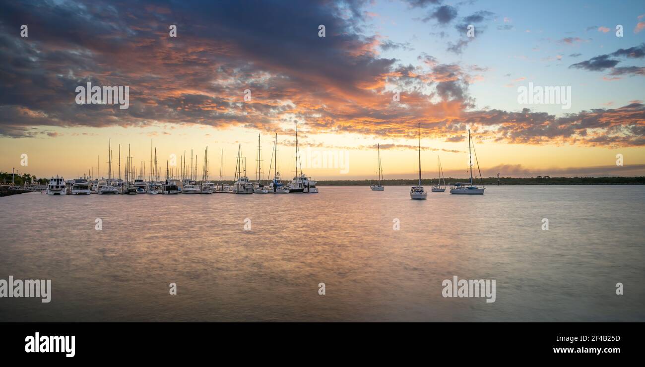 Die Bundaberg Marina Stockfoto