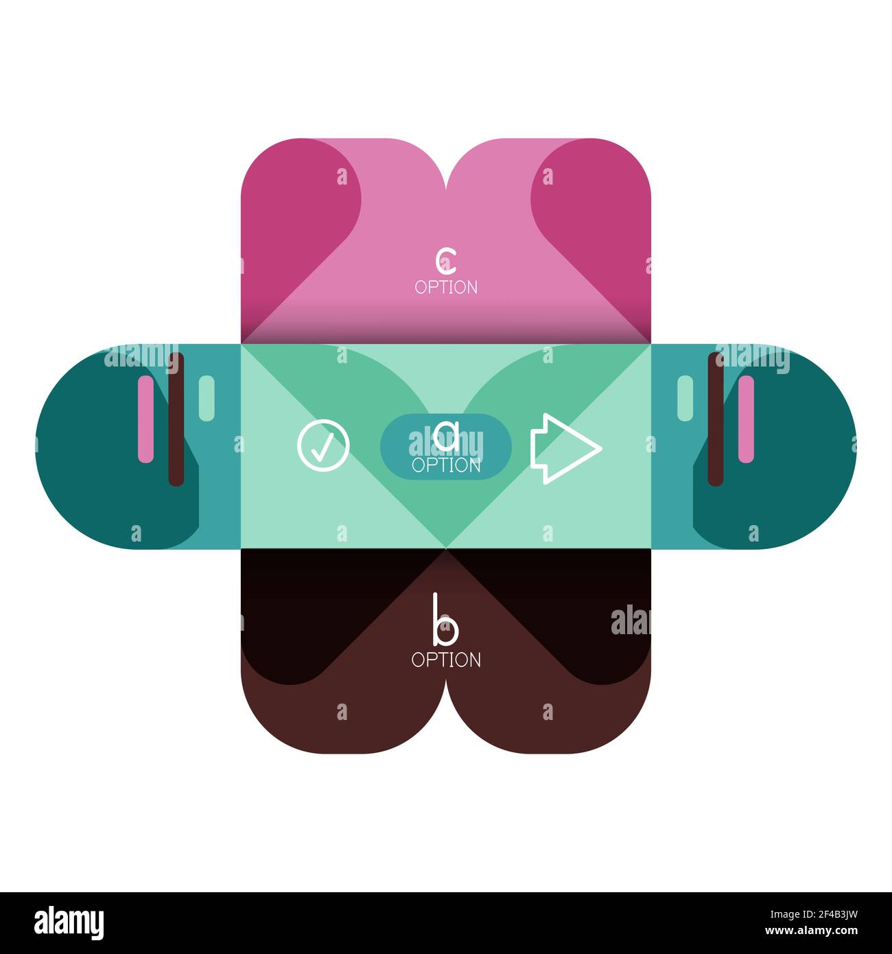 Infografiken Option und Schritt für Schritt in abgerundeten Quadraten, Element des Diagramms, Diagramm, Diagramm mit Optionen, Teile, Prozesse. Infografiken Option und Schritt für Schritt in abgerundeten Quadraten, Element des Diagramms, Diagramm, Diagramm mit Optionen, Teile, Prozesse. Vektor-Geschäftsvorlage für Präsentation oder Web-Info-Banner Stock Vektor